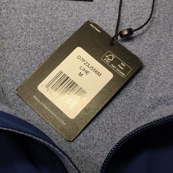 Dunning Golf Glenbeg Water-Resistant Performance Jacket Blue NEW WITH TA… - Picture 7 of 11